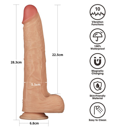 LOVETOY - 11'' VIBRATING POWER BASICS COCK