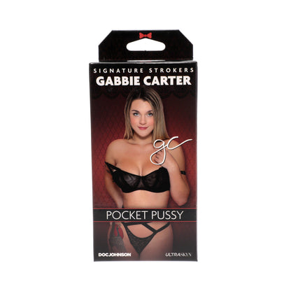 DOC JOHNSON - SIGNATURE STROKERS - GABBIE CARTER - COÑO DE BOLSILLO ULTRASKYN VAINILLA