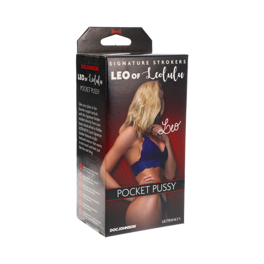 DOC JOHNSON - SIGNATURE STROKERS - LEO OF LEOLULU - ULTRASKYN POCKET PUSSY VANILLA