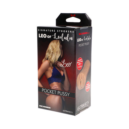 DOC JOHNSON - SIGNATURE STROKERS - LEO OF LEOLULU - ULTRASKYN POCKET PUSSY VANILLA