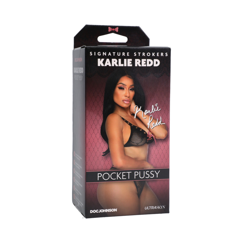 DOC JOHNSON - SIGNATURE STROKERS - CELEBRITY GIRLS - KARLIE REDD - ULTRASKYN POCKET PUSSY CARAMEL