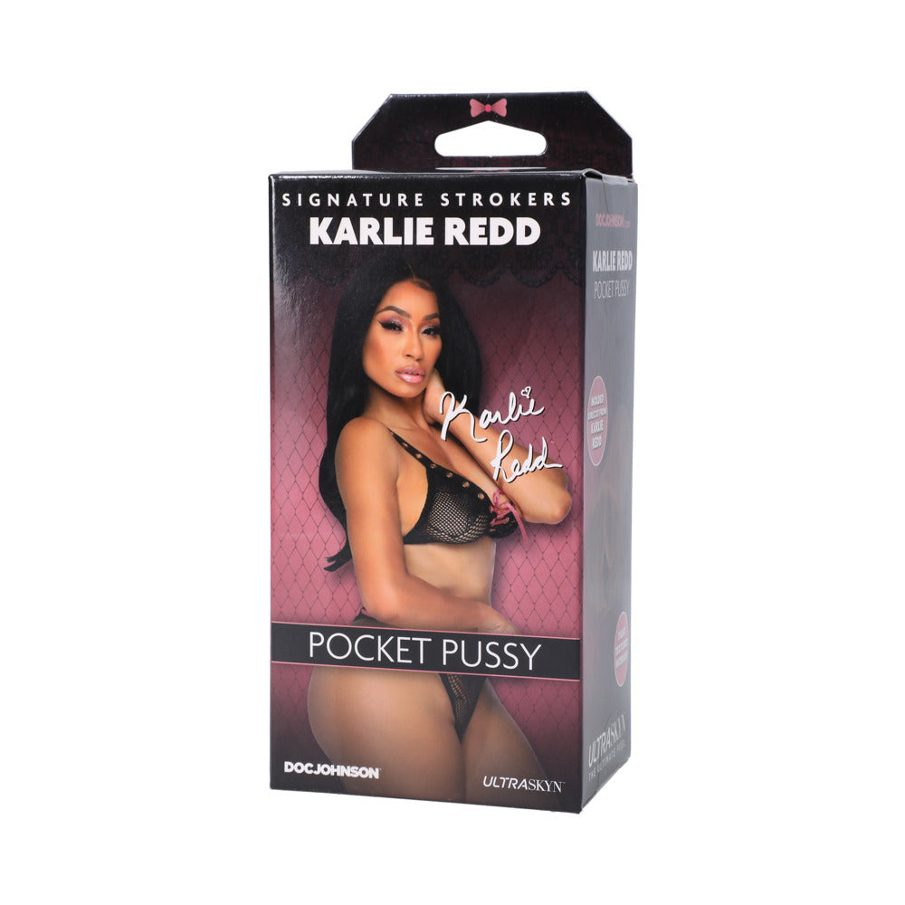 DOC JOHNSON - SIGNATURE STROKERS - CELEBRITY GIRLS - KARLIE REDD - ULTRASKYN POCKET PUSSY CARAMEL