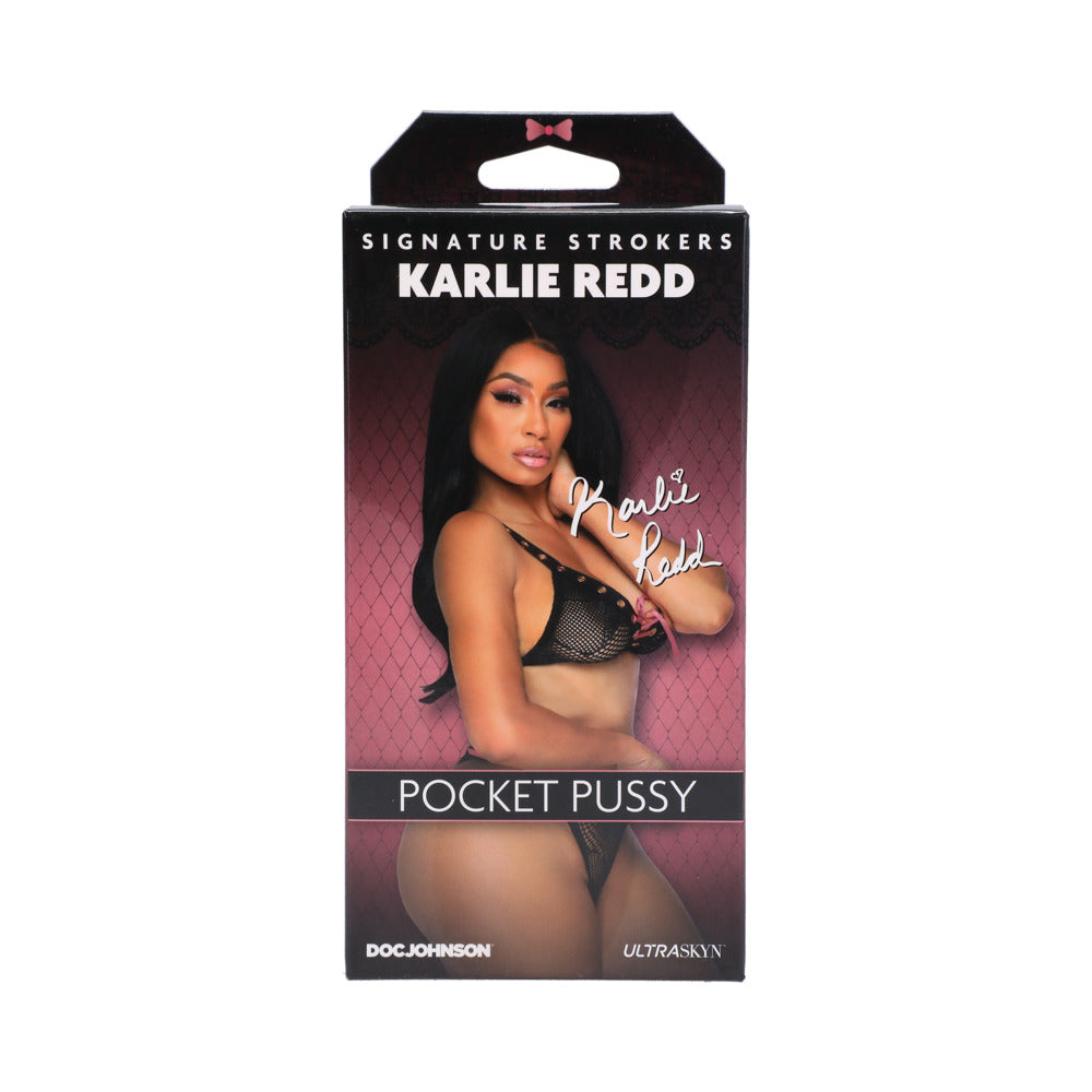 DOC JOHNSON - SIGNATURE STROKERS - CELEBRITY GIRLS - KARLIE REDD - ULTRASKYN POCKET PUSSY CARAMEL