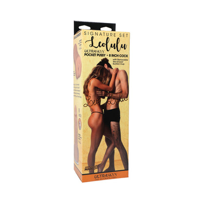 SIGNATURE SET LEOLULU LEO ULTRASKYN POCKET PUSSY & LULU 8 INCH ULTRASKYN COCK