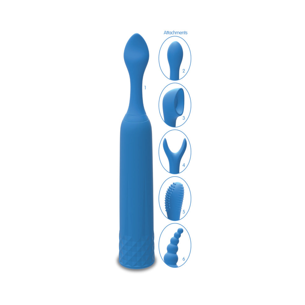DOC JOHNSON - IVIBE SELECT - IQUIVER - SET DE 7 PIEZAS AZUL VIOLETA