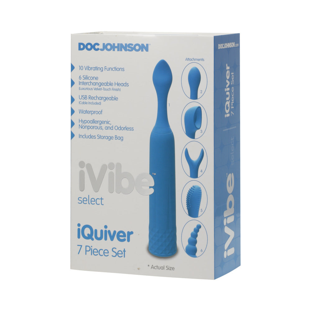 DOC JOHNSON - IVIBE SELECT - IQUIVER - SET DE 7 PIEZAS AZUL VIOLETA