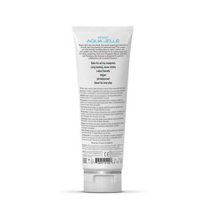 WICKED SIMPLY AQUA JELLE WATER BASED LUBRICANT 4 OZ.