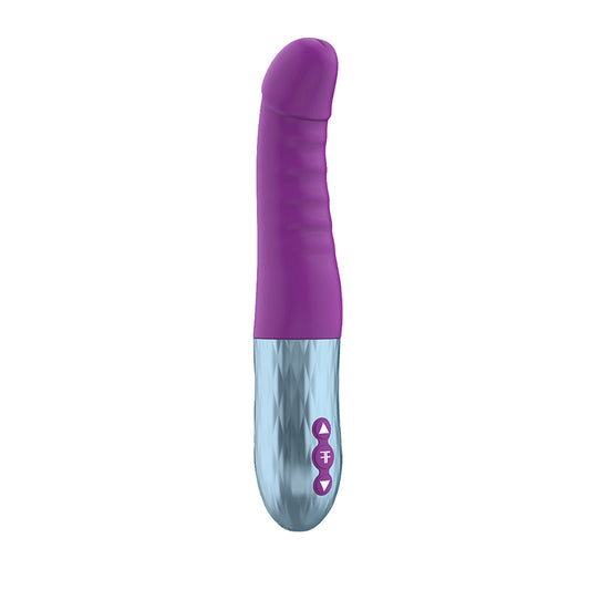 CADENZA RECHARGEABLE SILICONE THRUSTING G-SPOT VIBRATOR PURPLE
