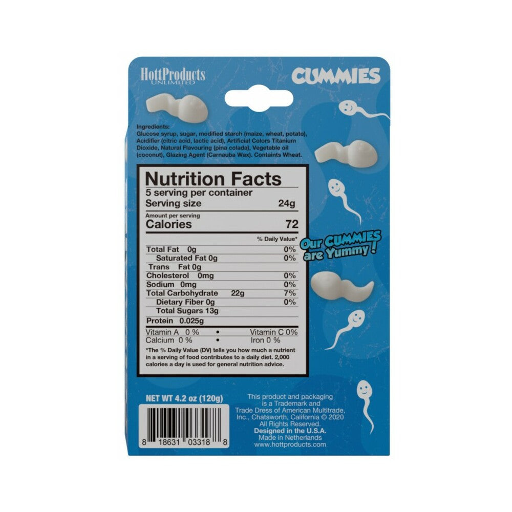 HOTT PRODUCTS - CUMMIES-SPERM SHAPED GUMMY