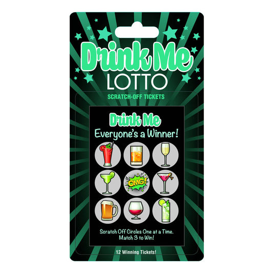 DRINK ME LOTTO SCRATCH-OFF TICKETS 12-PACK