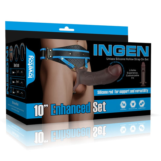 LOVETOY - INGEN 10'' ENHANCED SET L/XL/2XL (BLACK)