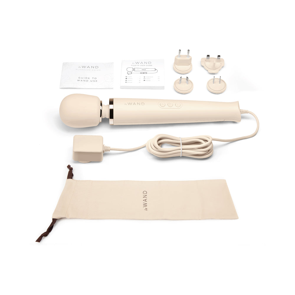 LE WAND PLUG-IN VIBRATING MASSAGER CREAM