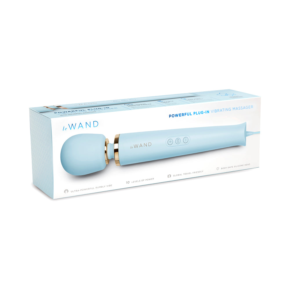 LE WAND PLUG-IN VIBRATING MASSAGER SKY BLUE