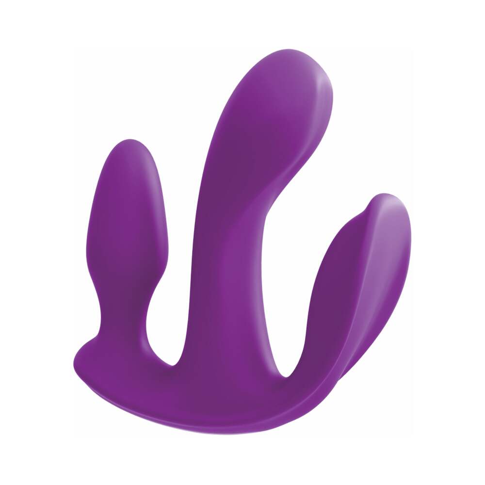 PIPEDREAM - 3SOME TOTAL ECSTASY TRIPLE STIMULATION SILICONE VIBRATOR PURPLE