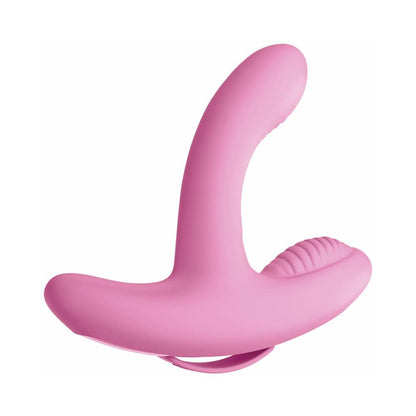 3SOME ROCK N'' GRIND DUAL STIMULATION SILICONE VIBRATOR PINK
