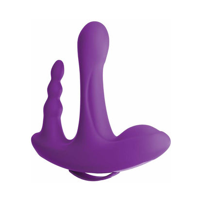 PIPEDREAM - 3SOME ROCK N' RIDE TRIPLE STIMULATION SILICONE VIBRATOR PURPLE