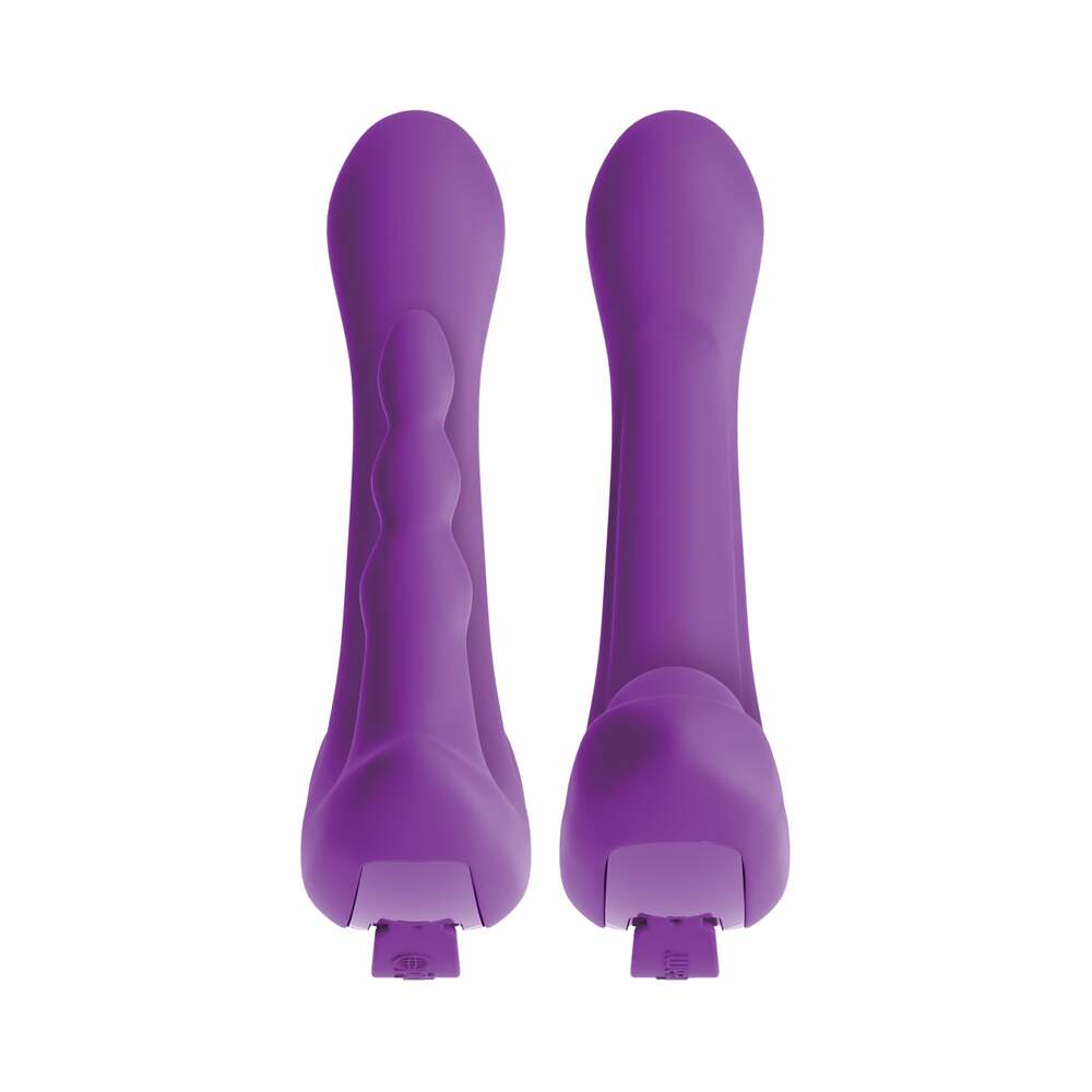 PIPEDREAM - 3SOME ROCK N' RIDE TRIPLE STIMULATION SILICONE VIBRATOR PURPLE