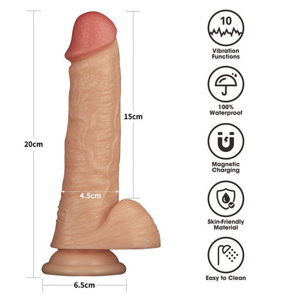 LOVETOY - VIBRATING ENHANCED STRAP ON SET 8'' XS/S/M