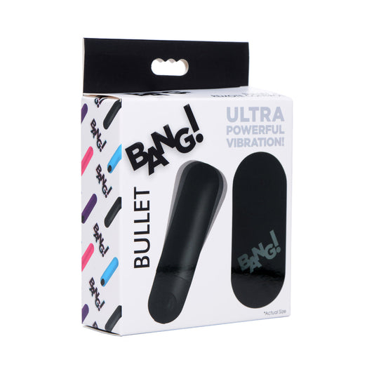 BANG! VIBRATING BULLET WITH REMOTE CONTROL BLACK
