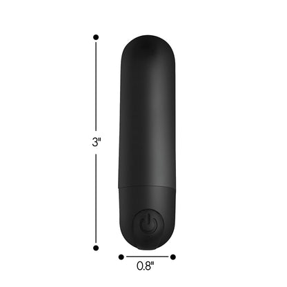 BANG! VIBRATING BULLET WITH REMOTE CONTROL BLACK