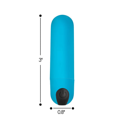 BANG! VIBRATING BULLET WITH REMOTE CONTROL BLUE