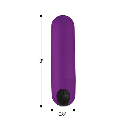 BANG! VIBRATING BULLET WITH REMOTE CONTROL PURPLE