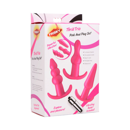 FRISKY THRILL TRIO PINK ANAL PLUG SET