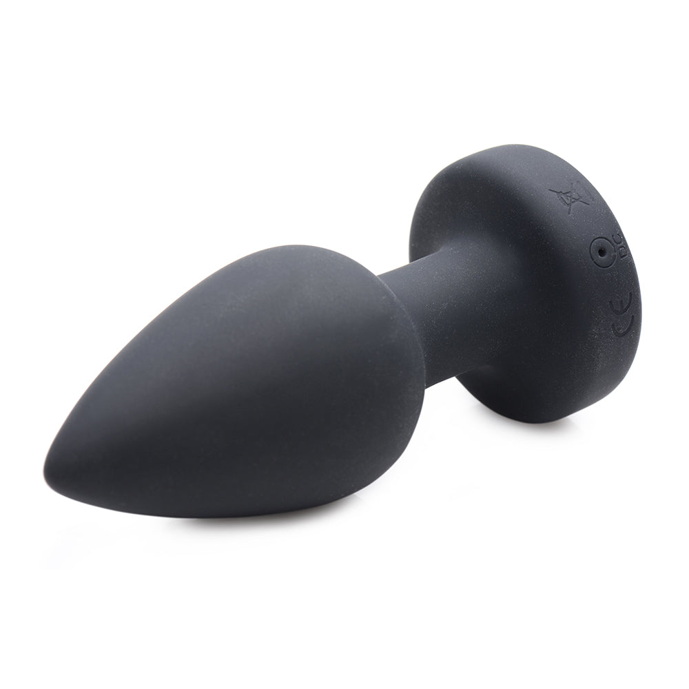 XR BRANDS - BOOTY SPARKS RECHARGEABLE LIGHT UP VIBRATING ANAL PLUG WITH REMOTE CONTROL MEDIUM