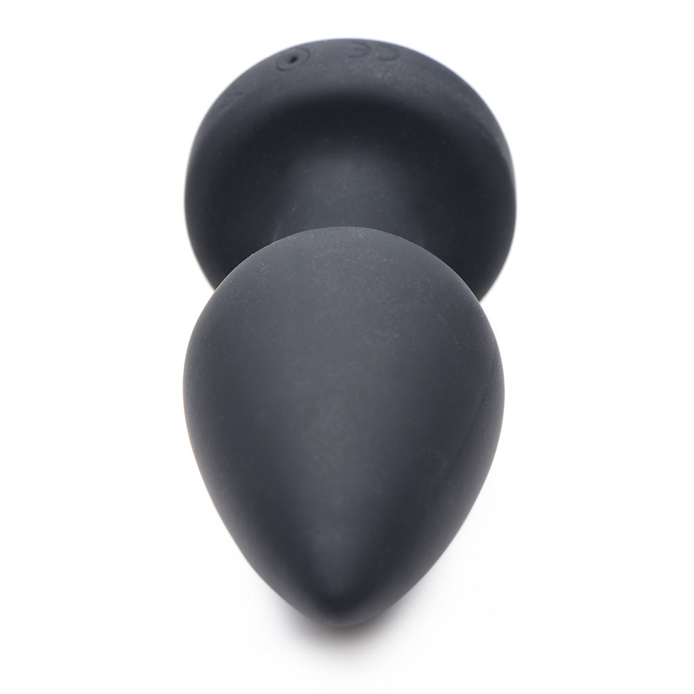 XR BRANDS - BOOTY SPARKS RECHARGEABLE LIGHT UP VIBRATING ANAL PLUG WITH REMOTE CONTROL MEDIUM