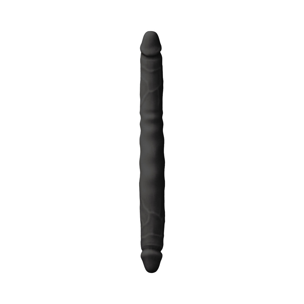 COLOURS DOUBLE PLEASURE 12 IN. DUAL ENDED DILDO BLACK