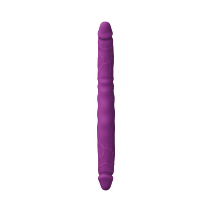 COLOURS DOUBLE PLEASURE 12 IN. DUAL ENDED DILDO PURPLE