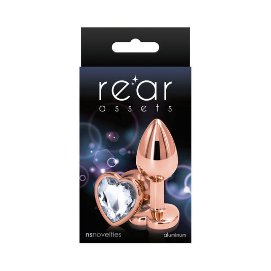 NS NOVELTIES - REAR ASSETS ROSE HEART PLUG SMALL