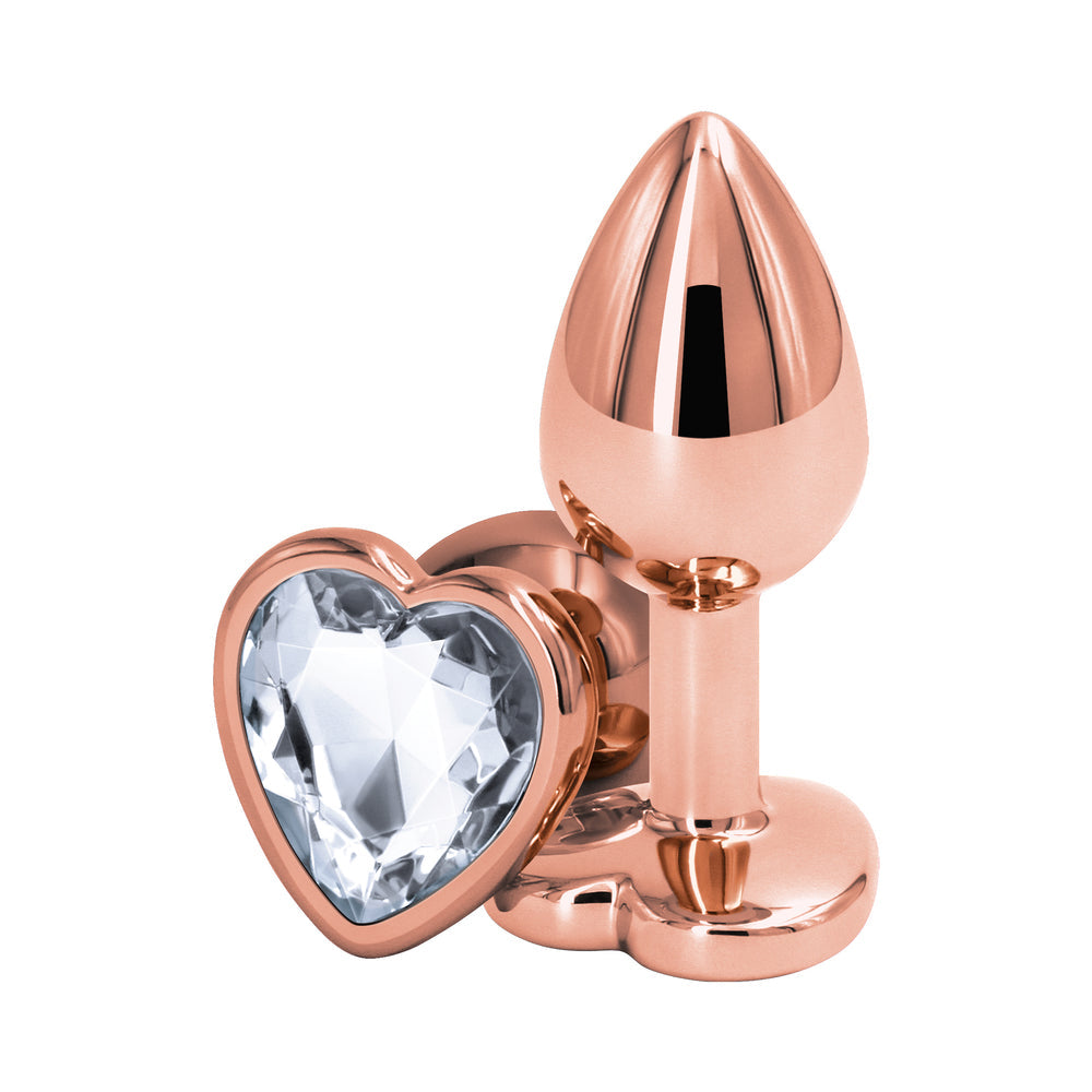 NS NOVELTIES - REAR ASSETS ROSE HEART PLUG SMALL