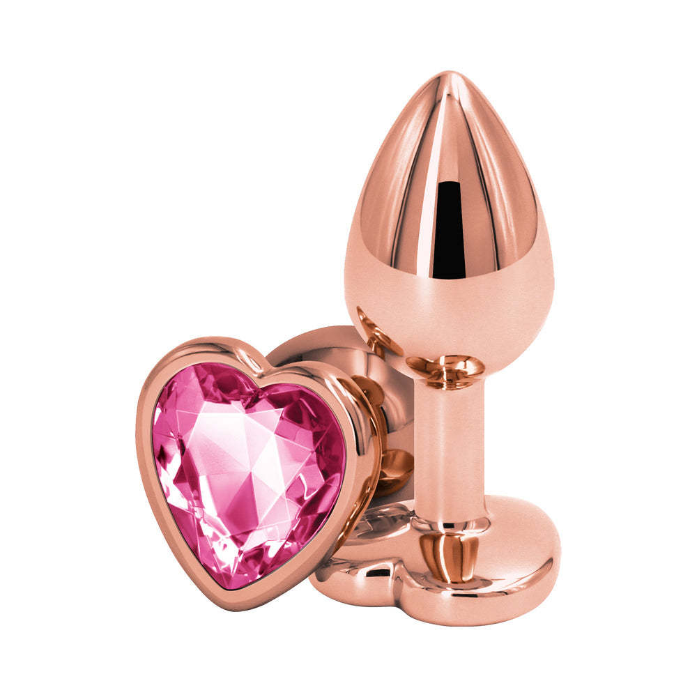 NS NOVELTIES - REAR ASSETS ROSE HEART PLUG SMALL