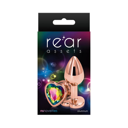 NS NOVELTIES - REAR ASSETS ROSE HEART PLUG SMALL