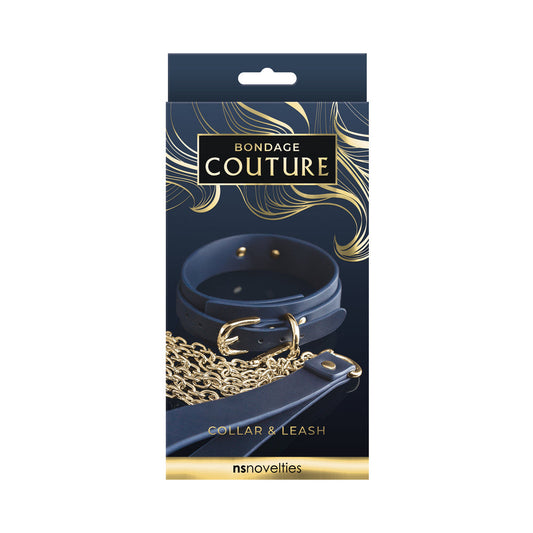 NS NOVELTIES - BONDAGE COUTURE COLLAR & LEASH