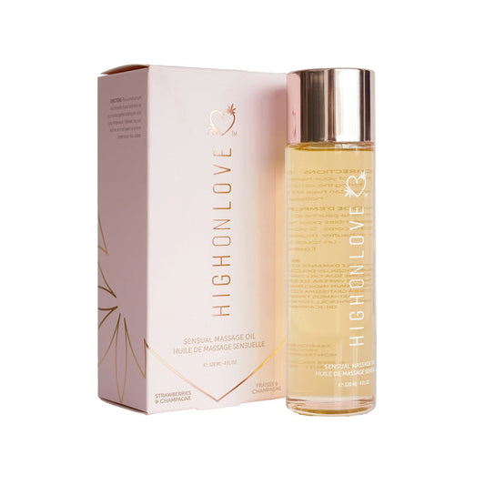 HIGHONLOVE MASSAGE OIL STRAWBERRIES & CHAMPAGNE