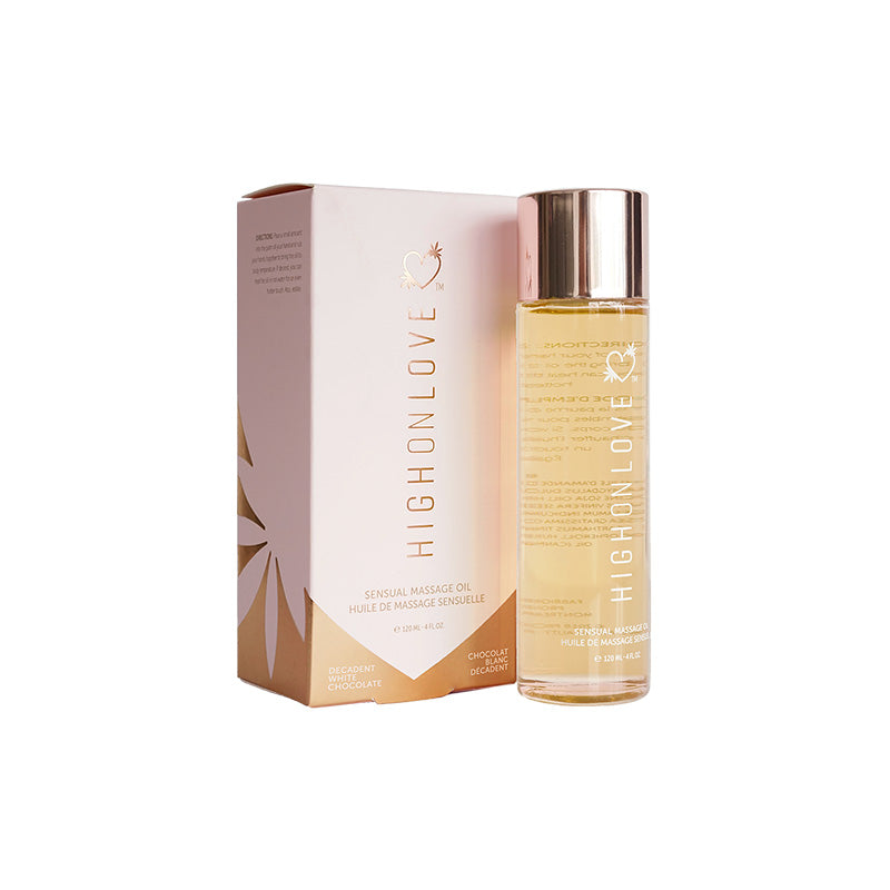 HIGHONLOVE MASSAGE OIL DECADENT WHITE CHOCOLATE