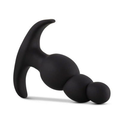 BLUSH - ANAL ADVENTURES PLATINUM SILICONE STACKED PLUG BLACK