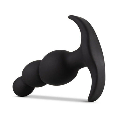 BLUSH - ANAL ADVENTURES PLATINUM SILICONE STACKED PLUG BLACK