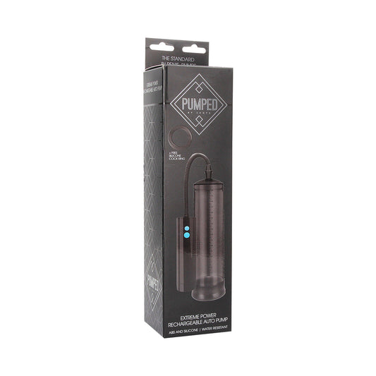SHOTS - PUMPED EXTREME POWER RECHARGEABLE AUTOMATIC PENIS PUMP BLACK
