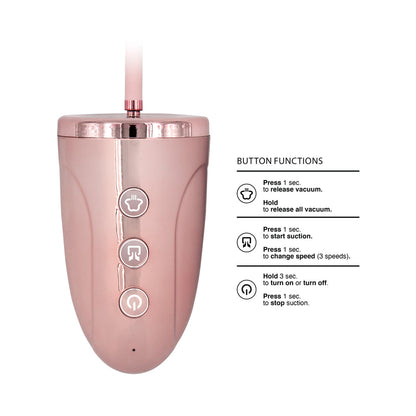 PUMPED RECHARGEABLE 3-SPEED PUSSY PUMP PINK