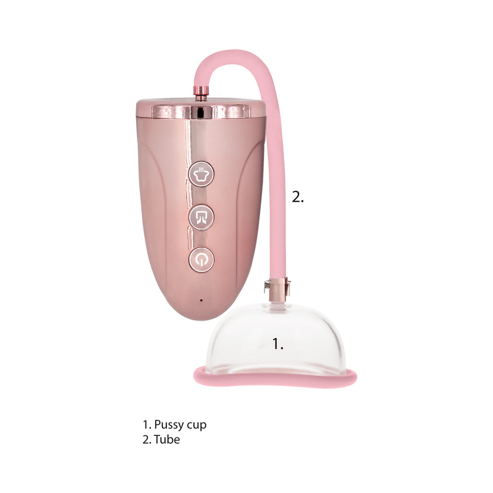 SHOTS - PUMPED RECHARGEABLE 3-SPEED PUSSY PUMP PINK