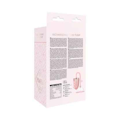 PUMPED RECHARGEABLE 3-SPEED PUSSY PUMP PINK