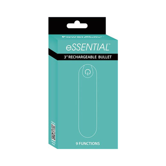POWERBULLET ESSENTIAL RECHARGEABLE 3 IN. BULLET VIBRATOR TEAL