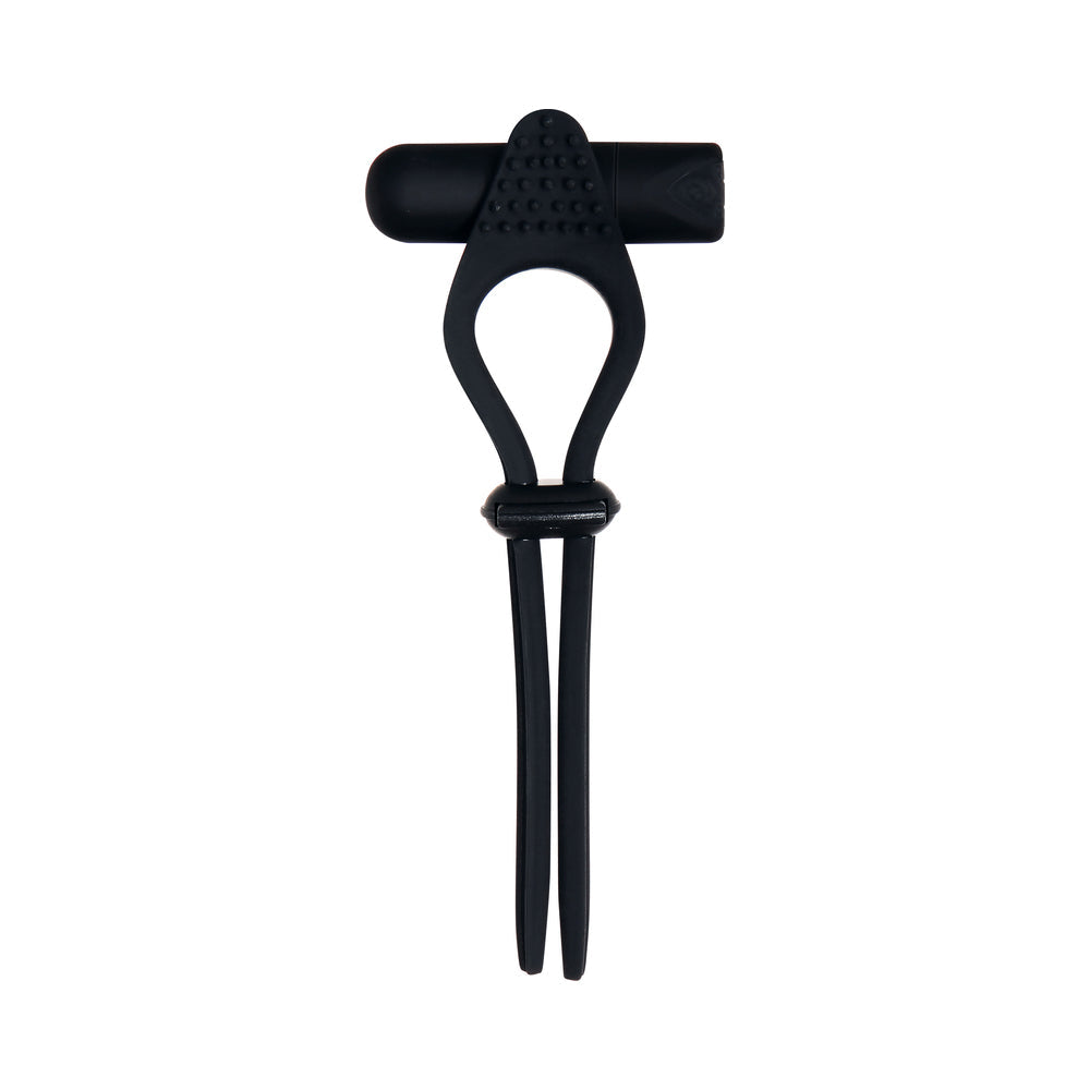 ZERO TOLERANCE BLACK TIE AFFAIR RECHARGEABLE SILICONE COCK TIE COCKRING BLACK