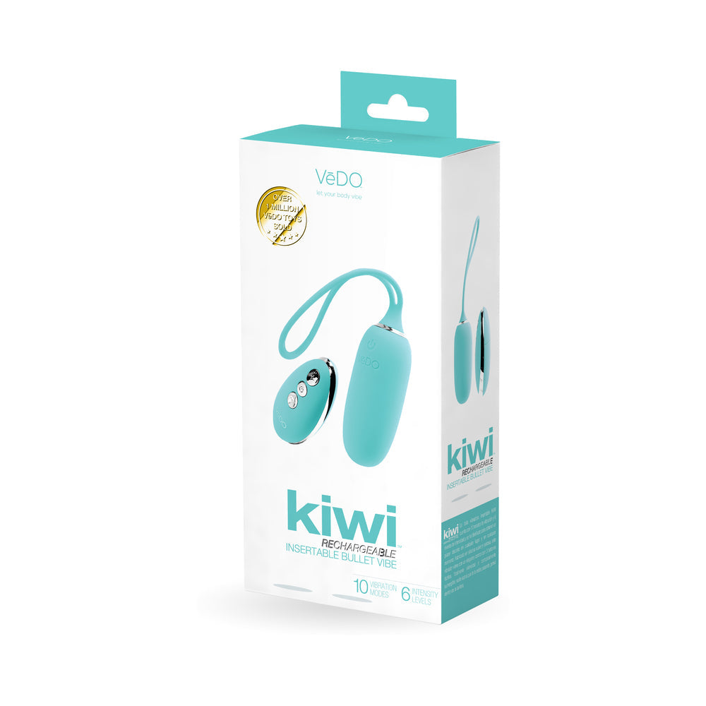 VEDO - KIWI RECHARGEABLE INSERTABLE TEASE ME TURQUISE BULLET
