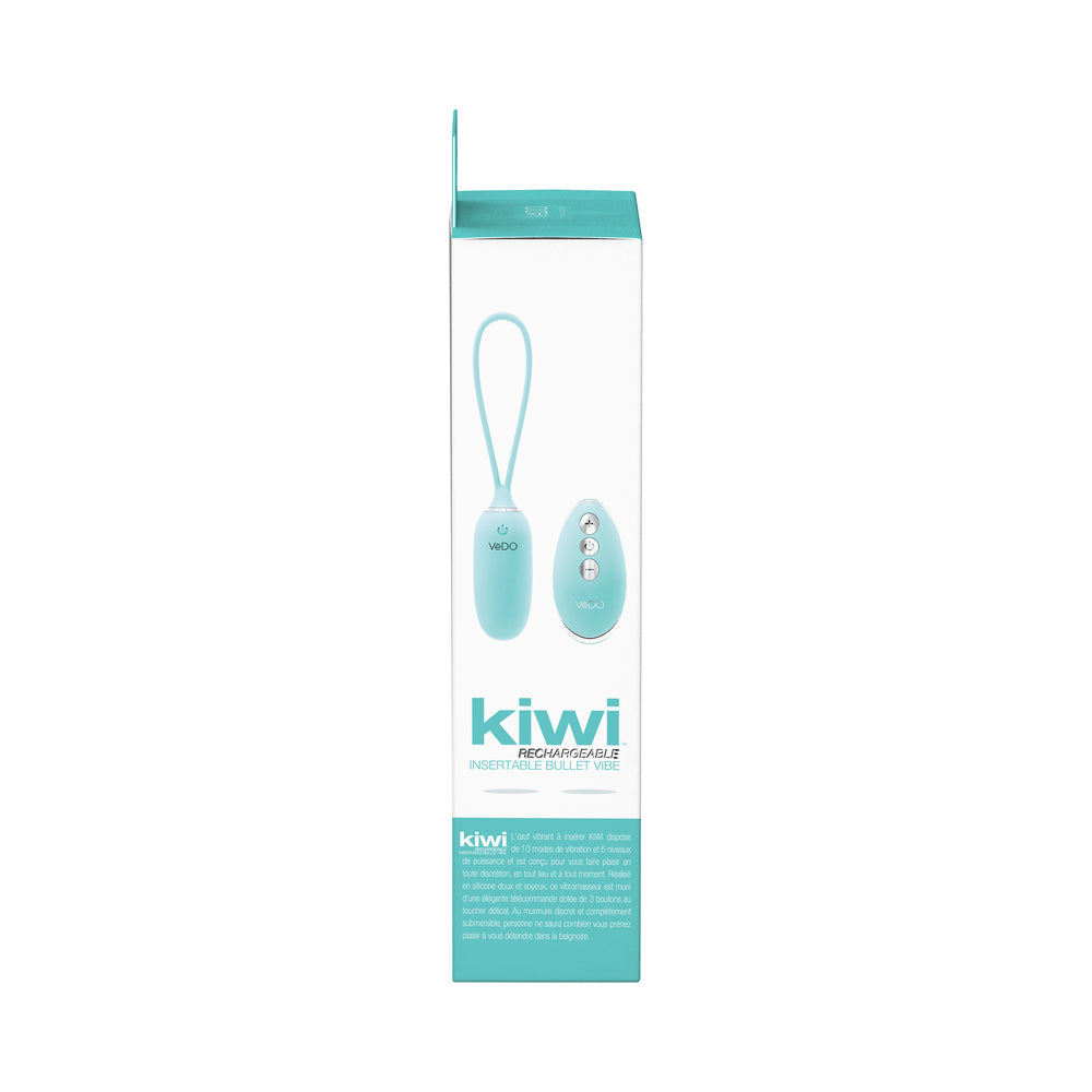 VEDO KIWI RECHARGEABLE INSERTABLE TEASE ME TURQUISE BULLET