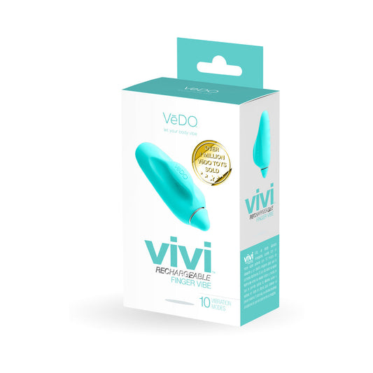 VEDO - VIVI RECHARGEABLE FINGER VIBE TEASE ME TURQUOISE