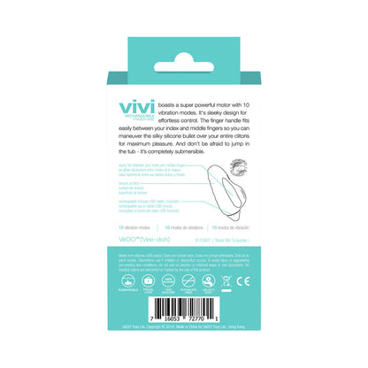 VEDO VIVI RECHARGEABLE FINGER VIBE TEASE ME TURQUOISE